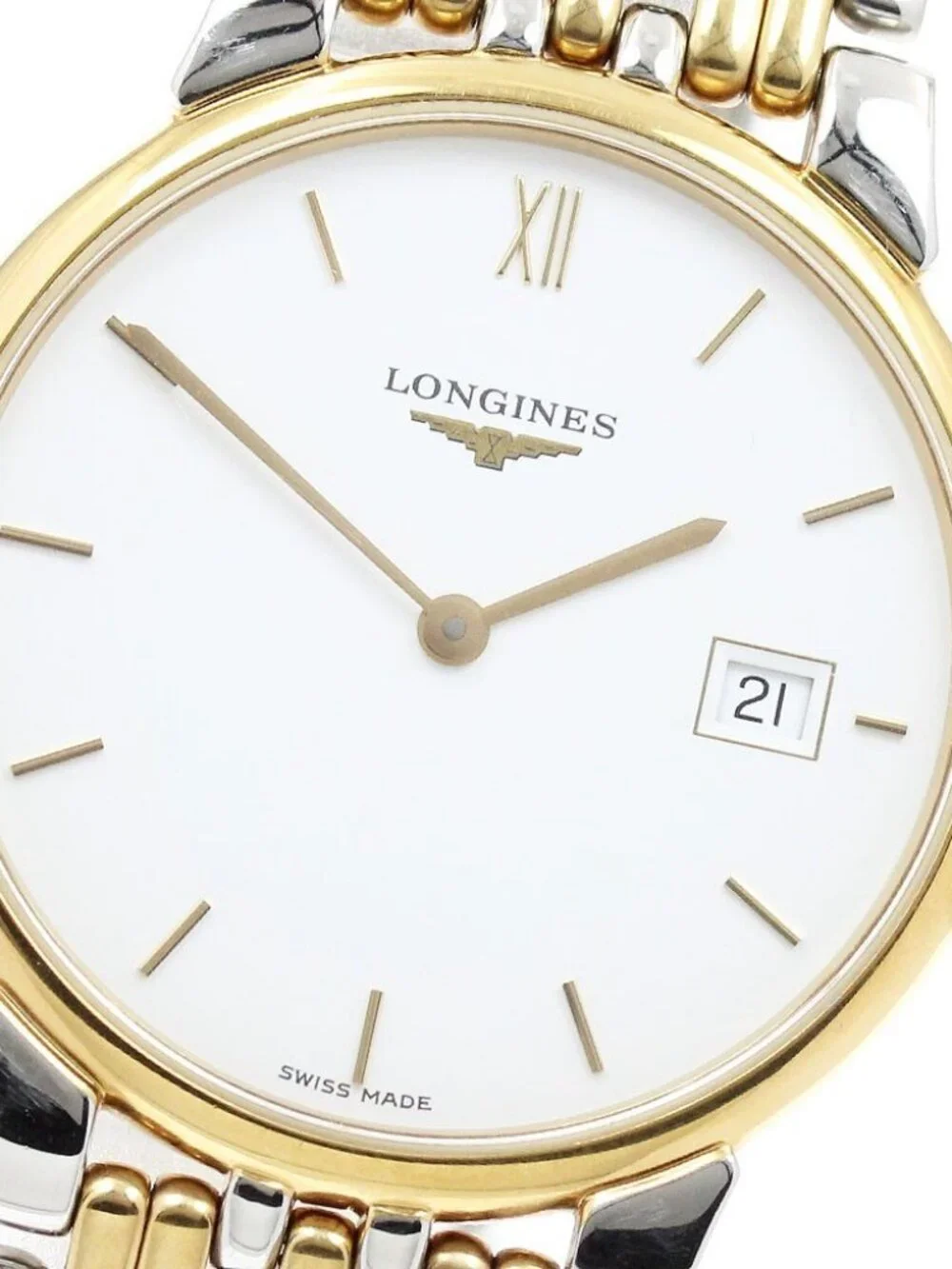 LONGINES Grand classic L5.632.3 Date white Dial Quartz Men's Watch_967290